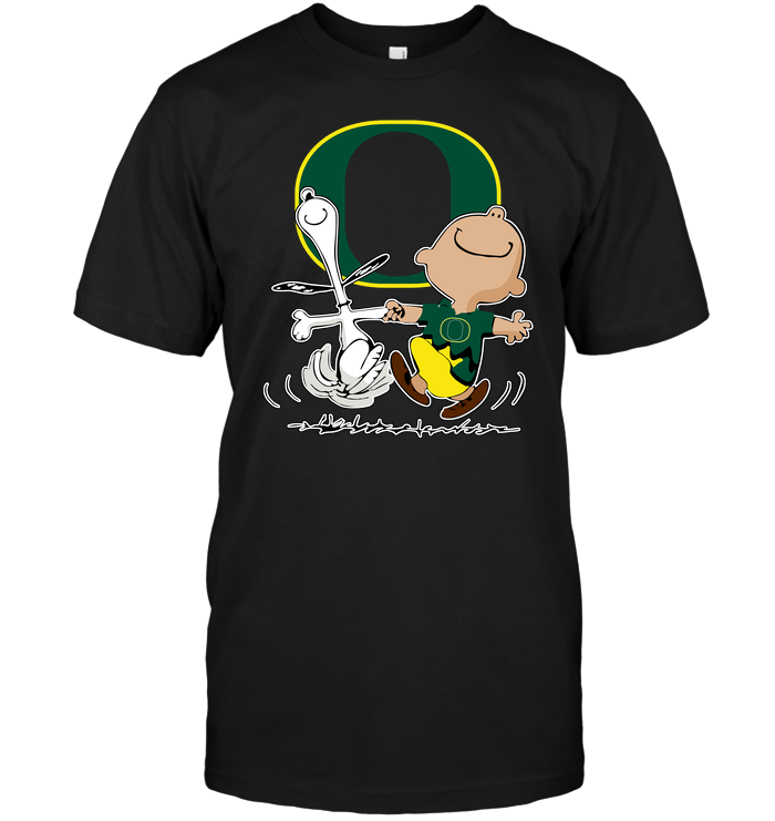 Charlie Brown And Snoopy Oregon Ducks T-Shirt Charlie Brown And Snoopy Oregon Ducks T-Shirt